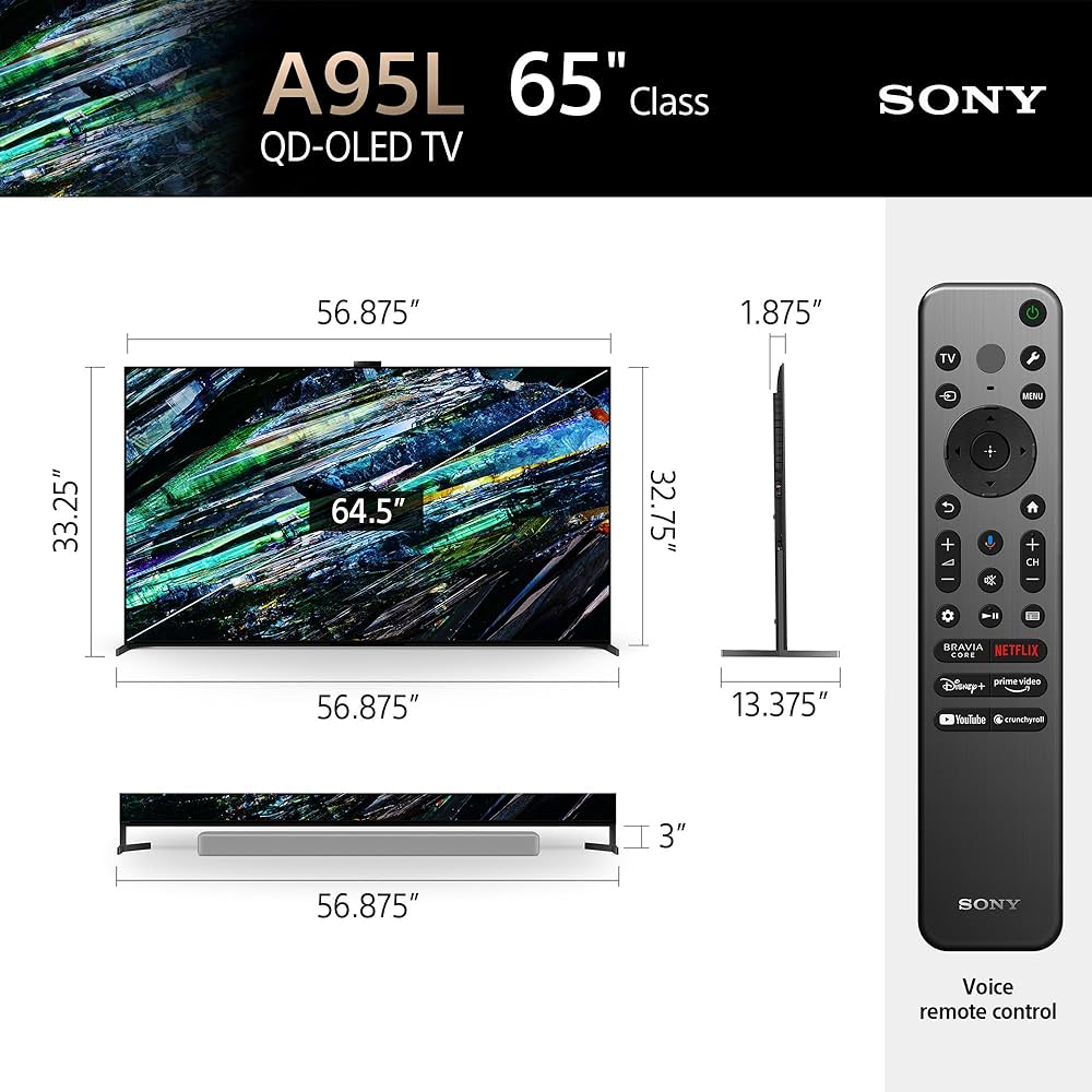 Sony BRAVIA XR A95L 65" 4K UHD QD-OLED Smart TV